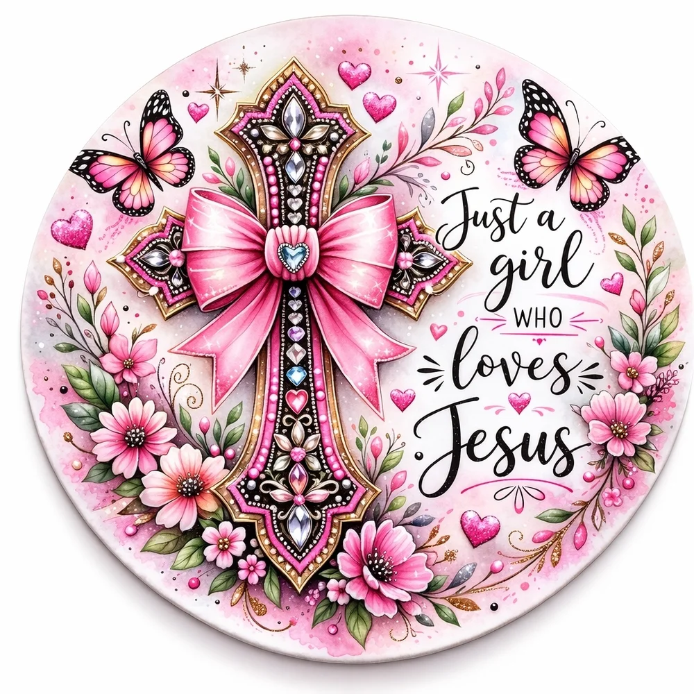Just a Girl Who Loves Jesus Hand Crafted Mouse Pad and Coasters Set - NWT